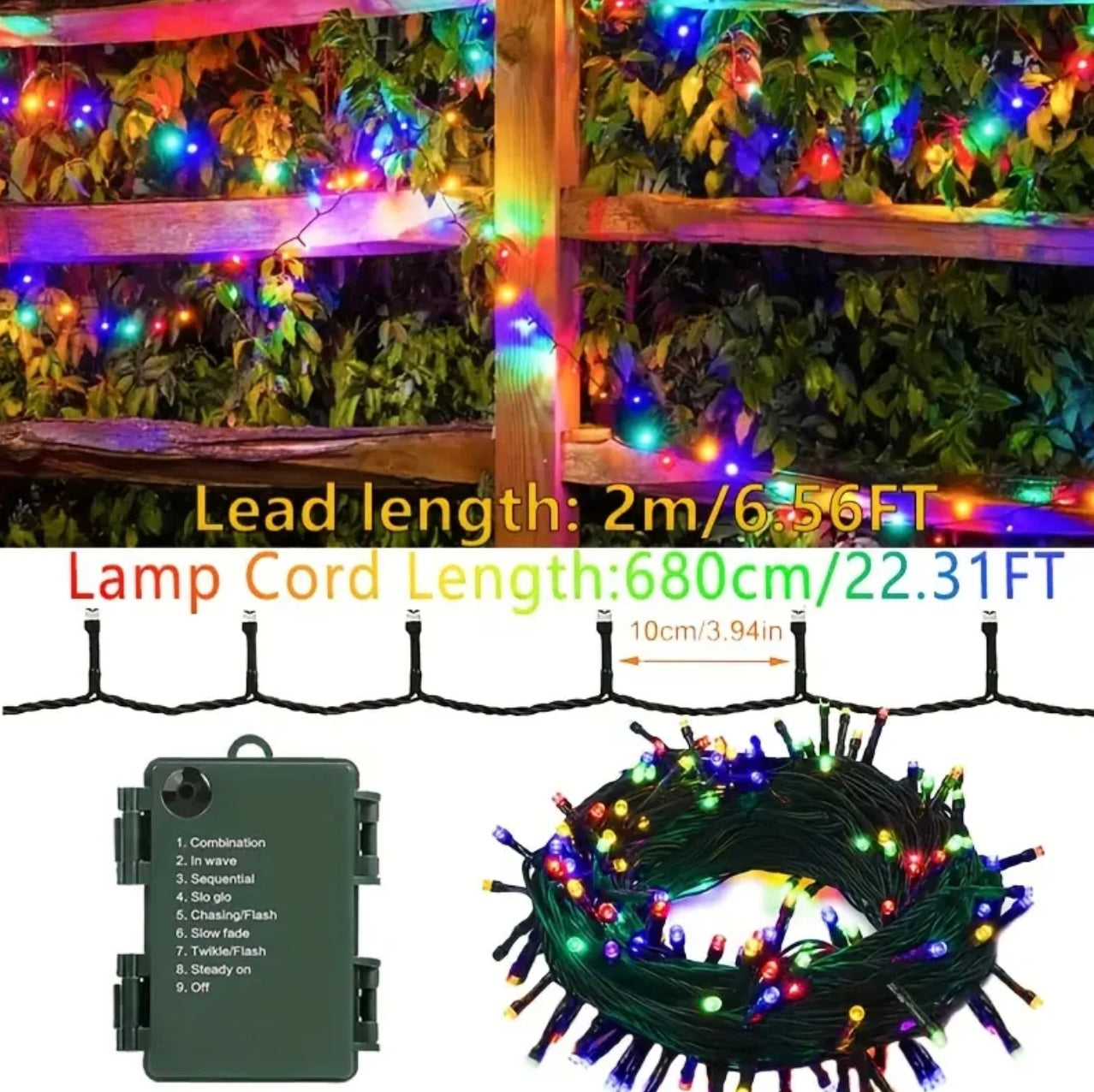 Zenora Multicolor LED Fairy String Lights