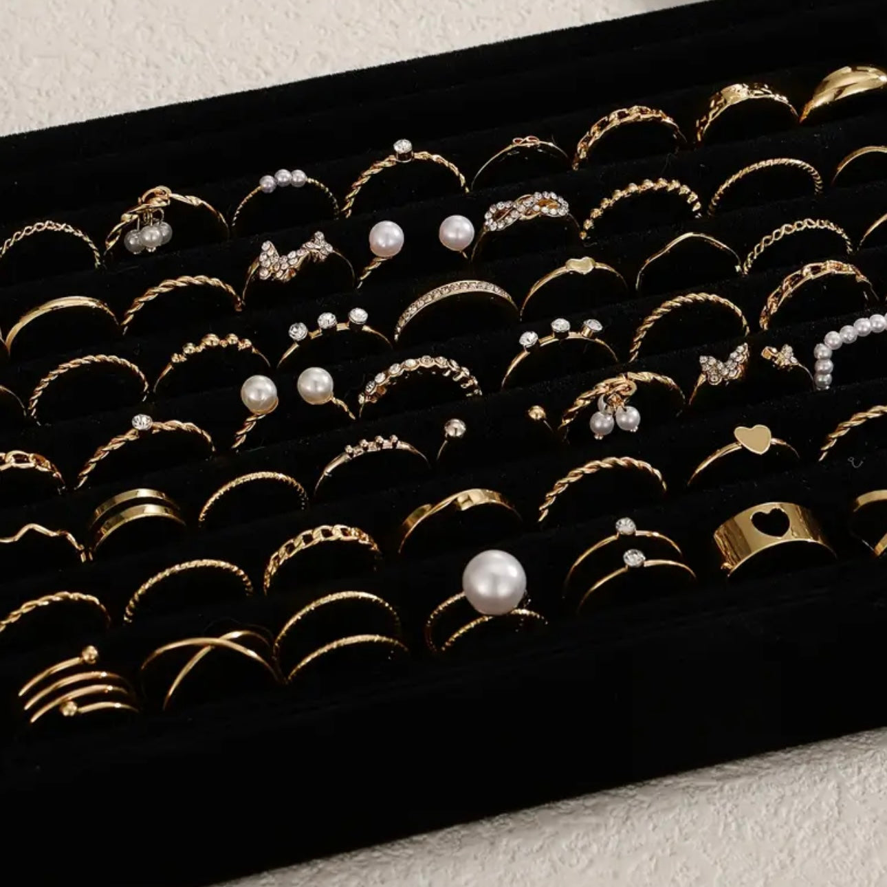 Haute Chic 62-Piece Stackable Ring Set