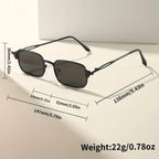 3 Pairs of Men’s Metal Punk-Style Fashion Glasses
