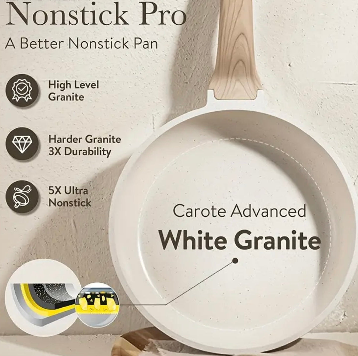 Zenora Kemo AllureStone Non-Stick Cookware Set (14pcs)