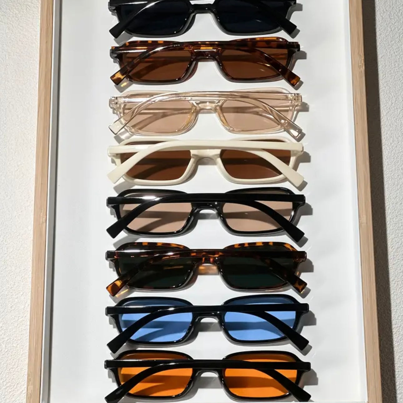 8-Piece Set – Stylish Unisex Square Frame Glasses for Everyday Street Style