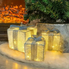Zenora Set of 3 Light-Up Christmas Gift Boxes
