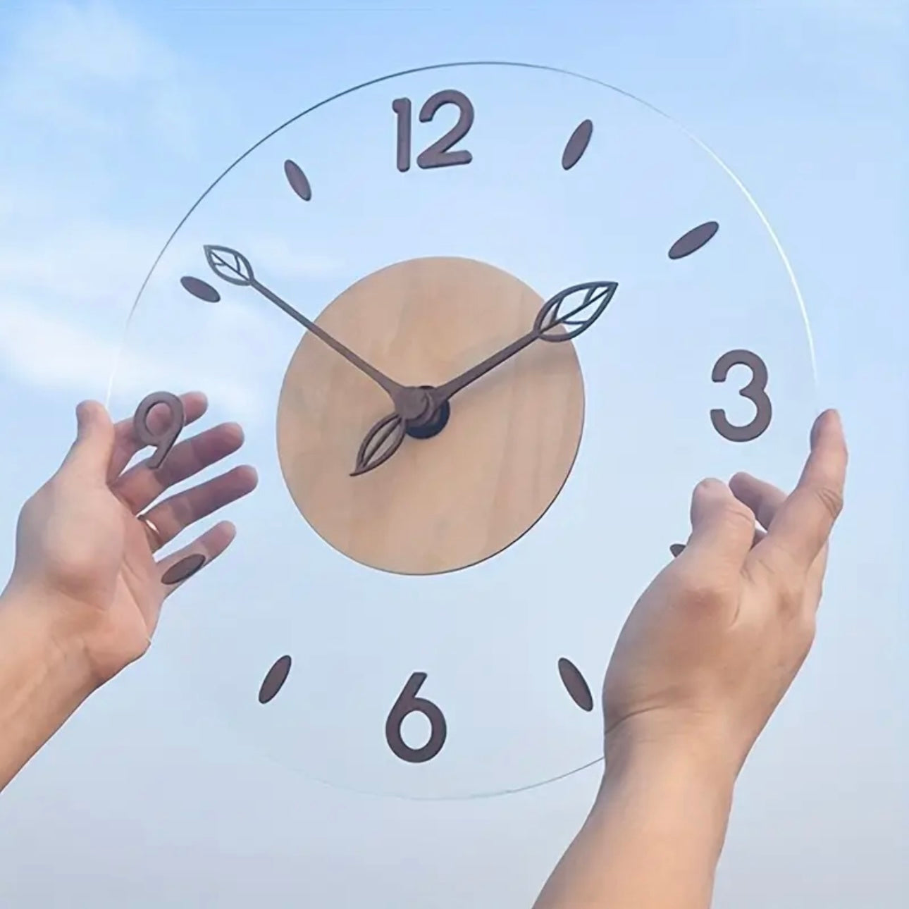 Zenora Glowtick Modern Minimalist Silent Wall Clock