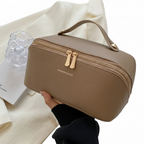 Zenora Large Synthetic Leather Travel Makeup Bag