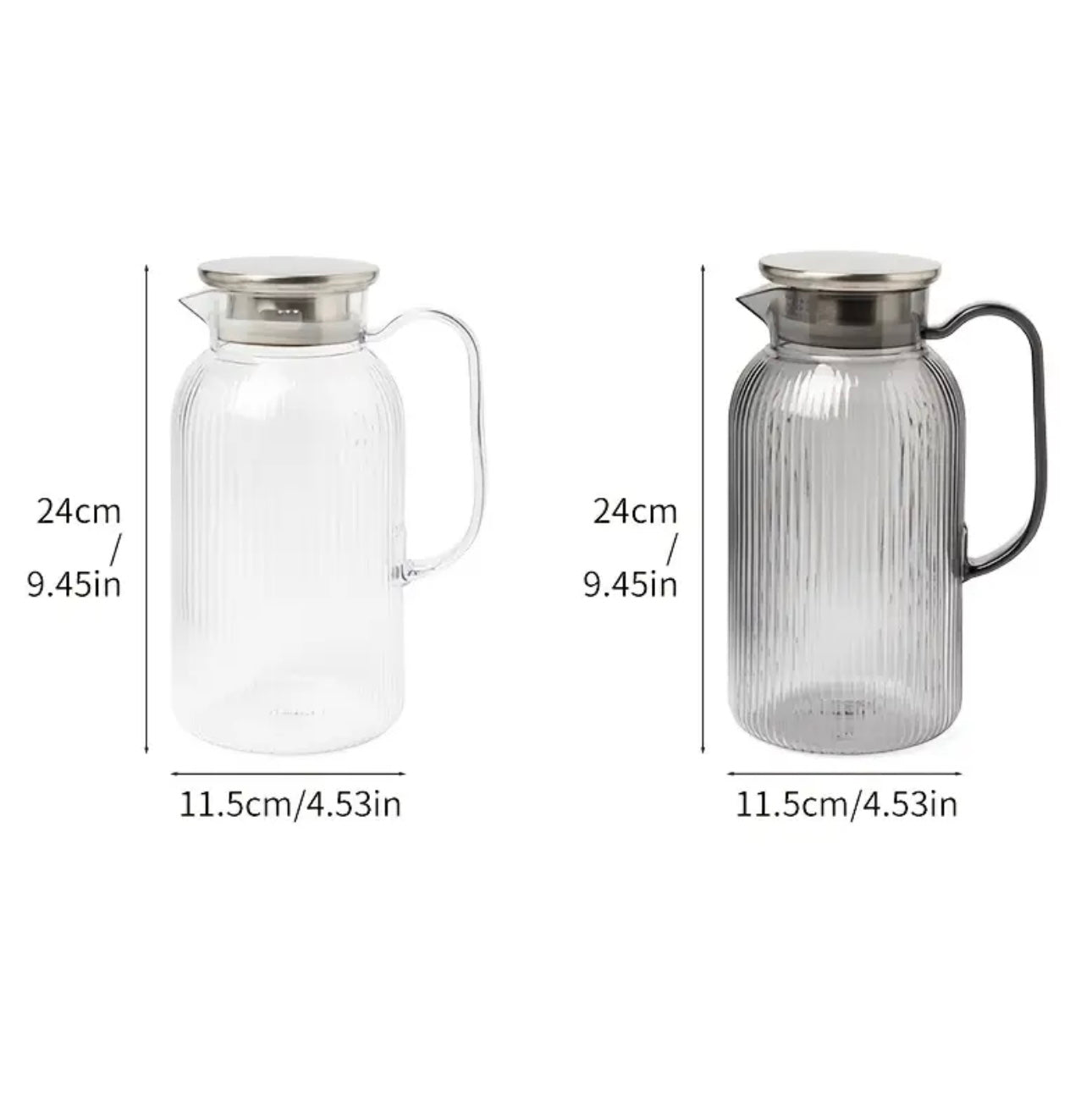 Zenora 2000ml Large Glass-Like Thermal Water Bottle
