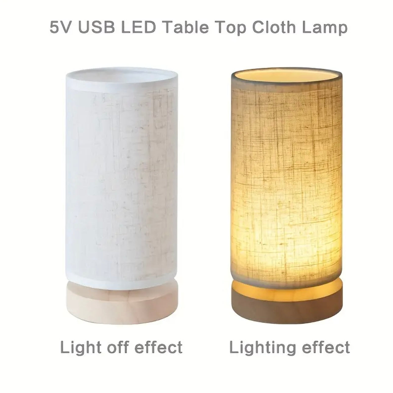 Zenora Modern Solid Wood Bedside Table Lamp