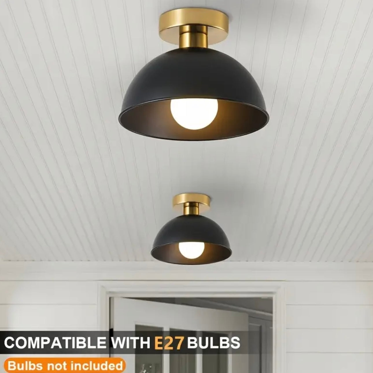 Modern Nordic White & Gold Ceiling Light Fixture