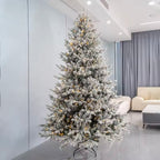 Zenora Pre-Lit Snow Flocked Christmas Tree