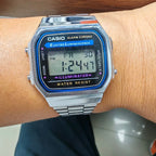 Casio Retro Square Digital Watch – A168 Series Vintage Quartz