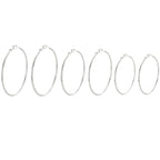 Loro 3-Pair Wide Hoop Earring Set