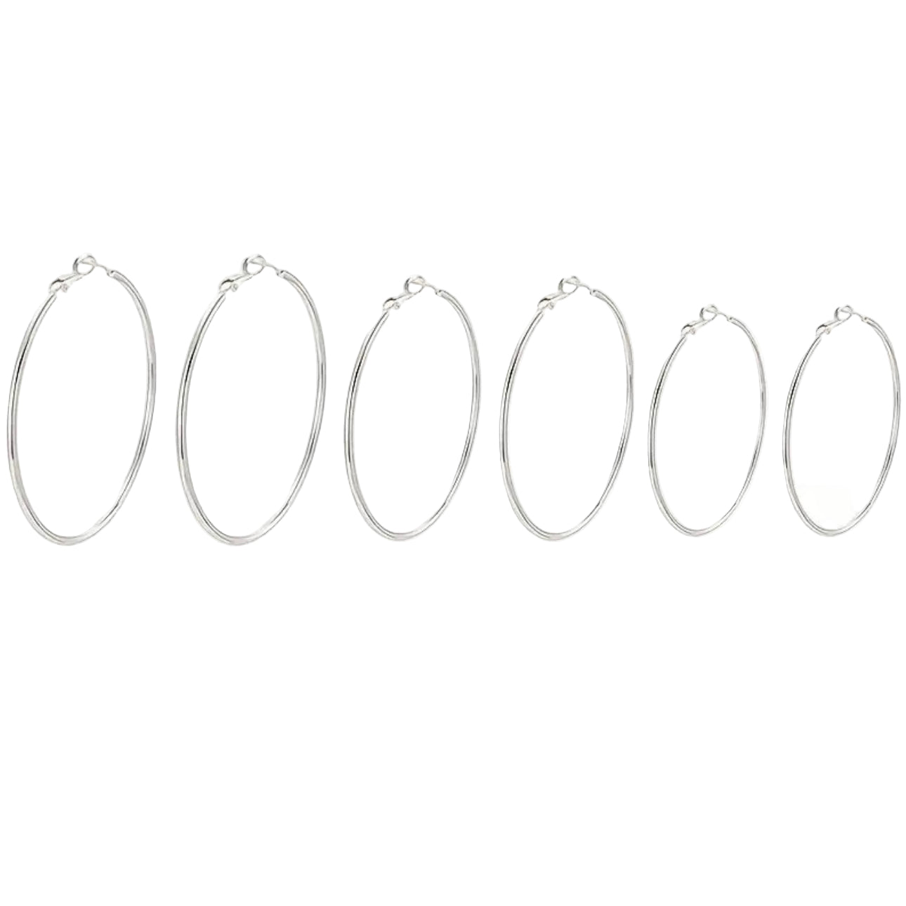 Loro 3-Pair Wide Hoop Earring Set