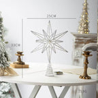 Zenora Christmas Tree Topper Star with LED String Lights