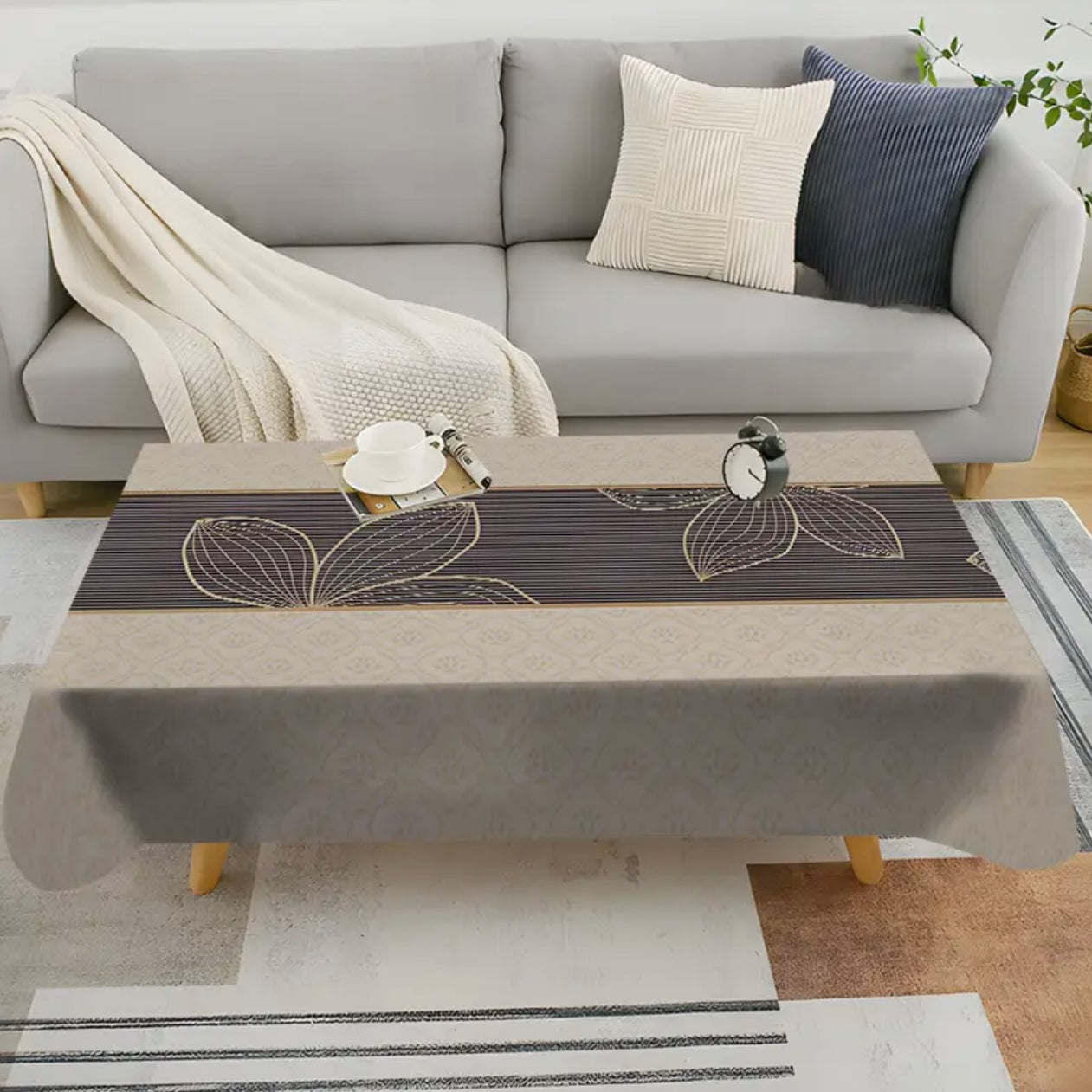 Zenora Vintage Bohemian Floral Tablecloth