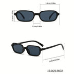 8-Piece Set – Stylish Unisex Square Frame Glasses for Everyday Street Style