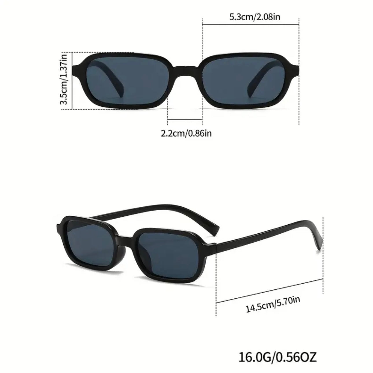 8-Piece Set – Stylish Unisex Square Frame Glasses for Everyday Street Style