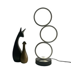 Zenora Three-Ring Multi-Room Modern LED Table Lamp