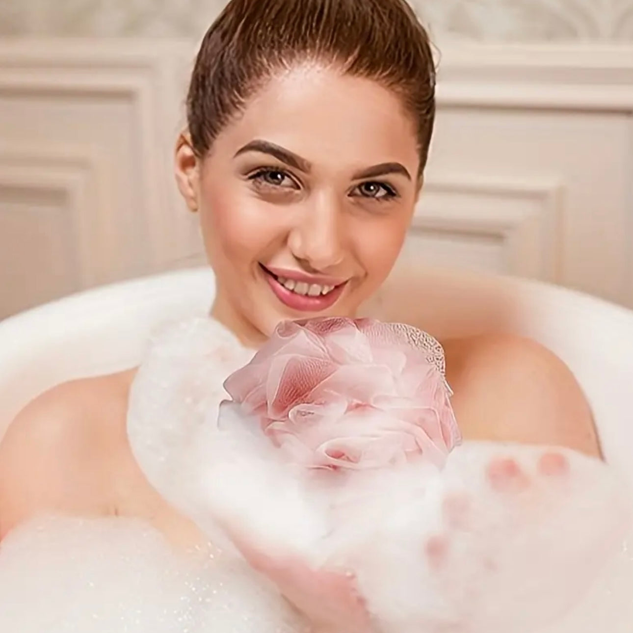 Zenora 4pcs Soft Exfoliating Bath Sponge Set