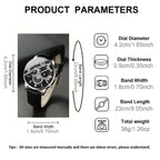 MSCXDK 10pcs Men’s Luxury Fashion Quartz Watch Set