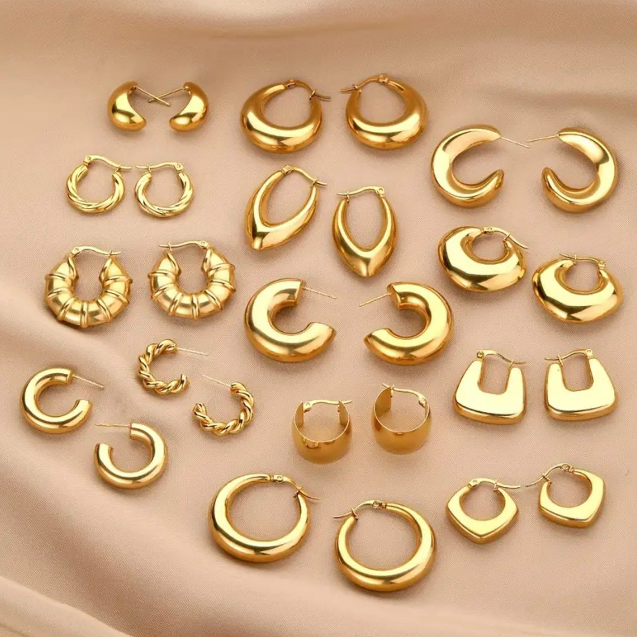 Éclat Luxe 10pcs Women’s Signature Earrings Set