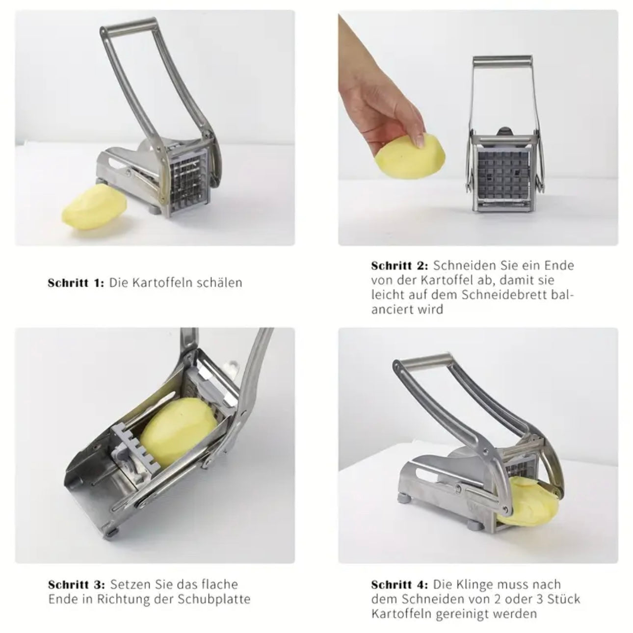 Zenora Stainless Steel Vegetable & French Fry Cutter
