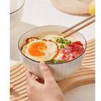 Zenora 12-Piece Black & White Ceramic Dinnerware Set