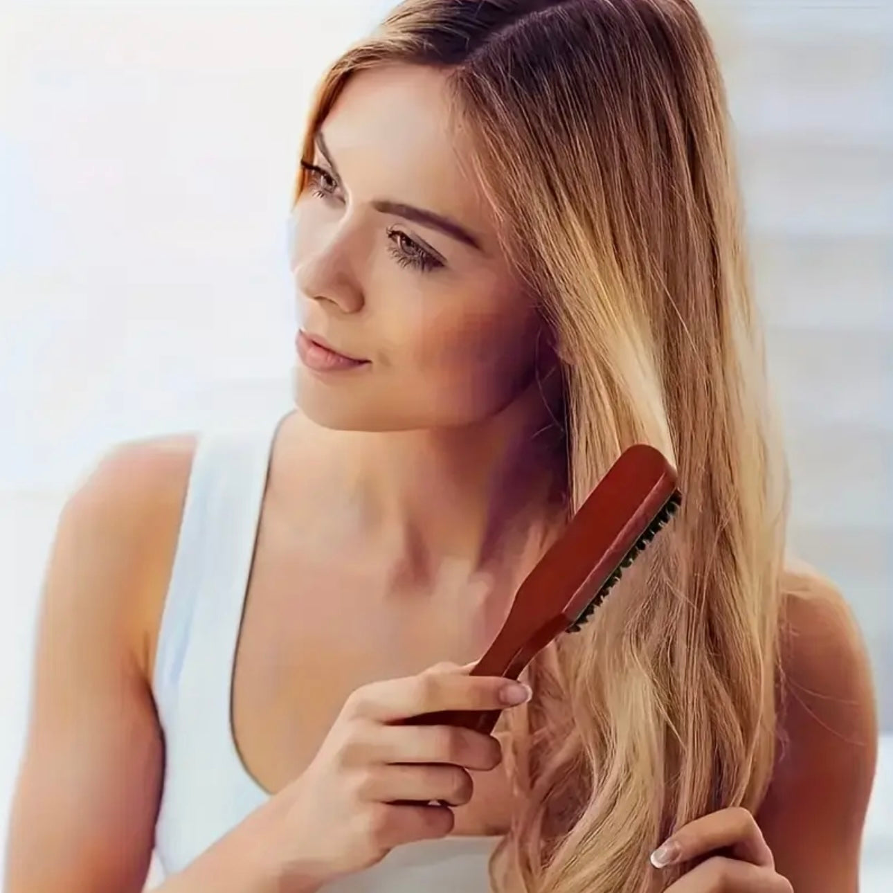 Zenora 5-Piece Deluxe Bristle Hair Brush & Comb Styling Set