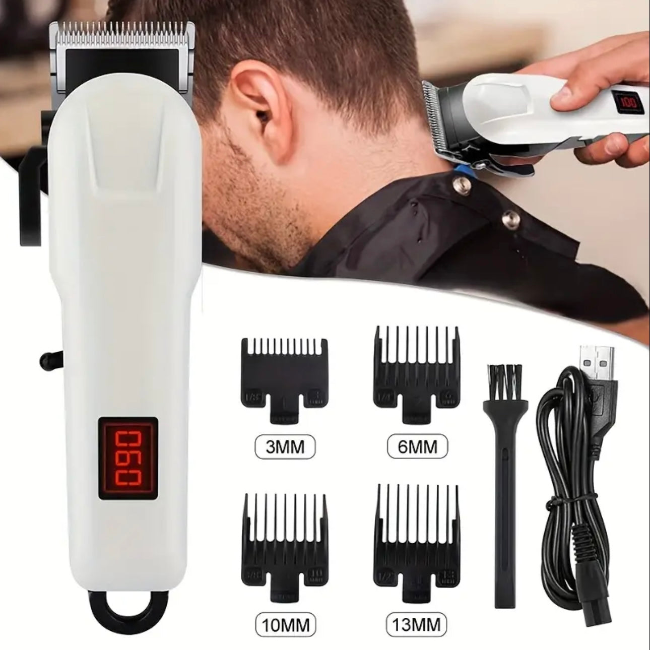 Zenora Men’s Rechargeable Electric Hair Clipper
