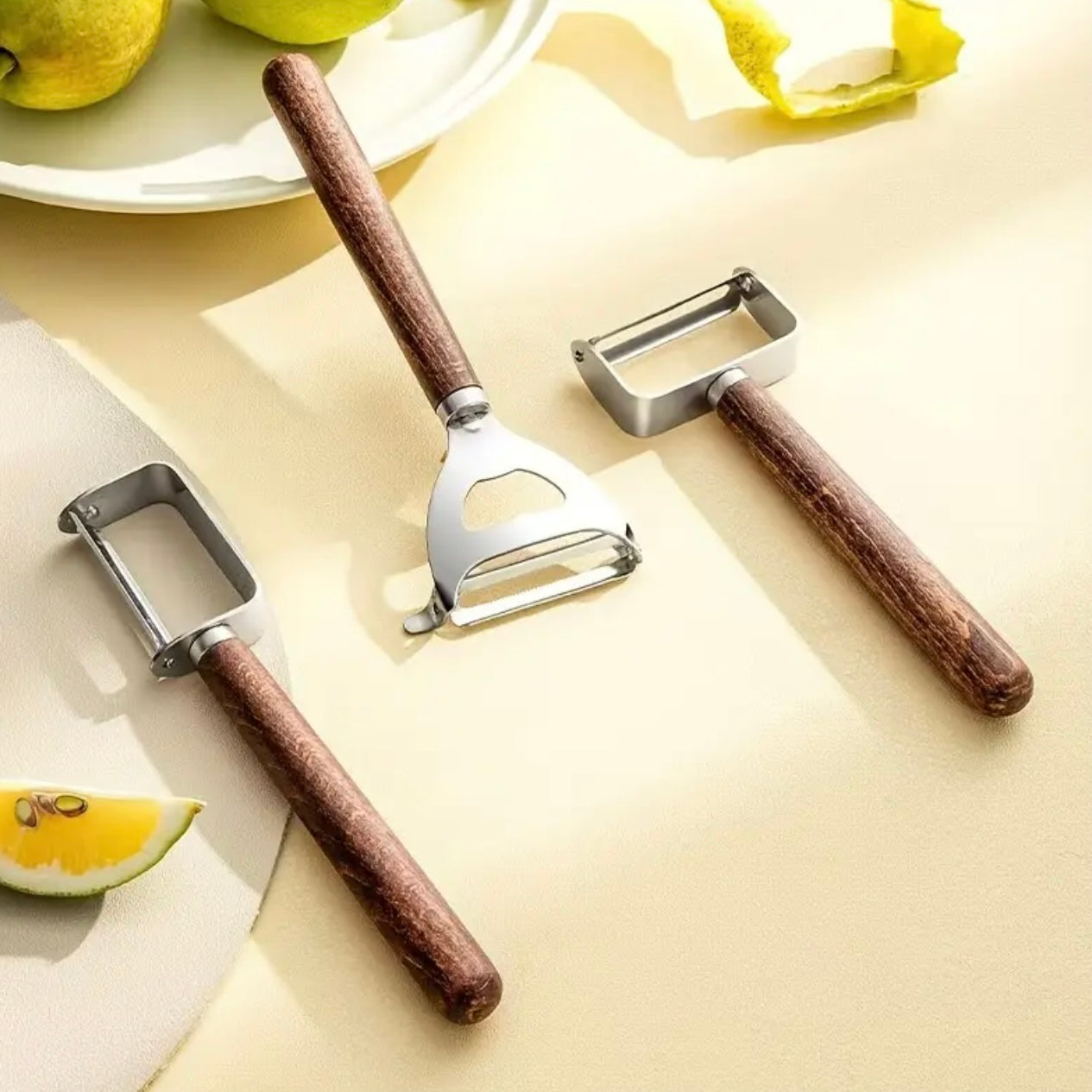 Zenora 3-Piece Stainless Steel Peeler Set