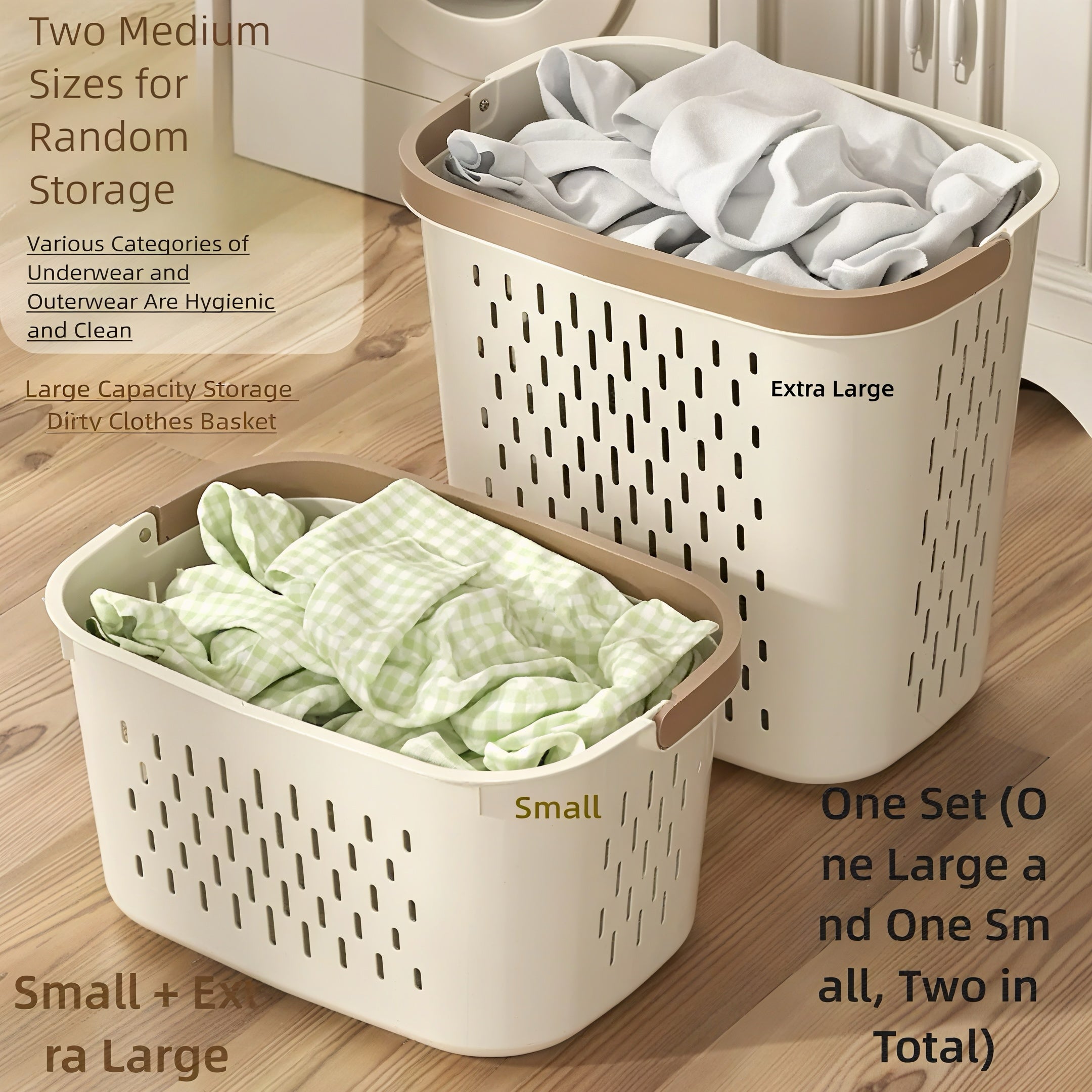 Zenora 2-Piece Large Laundry Hamper Set