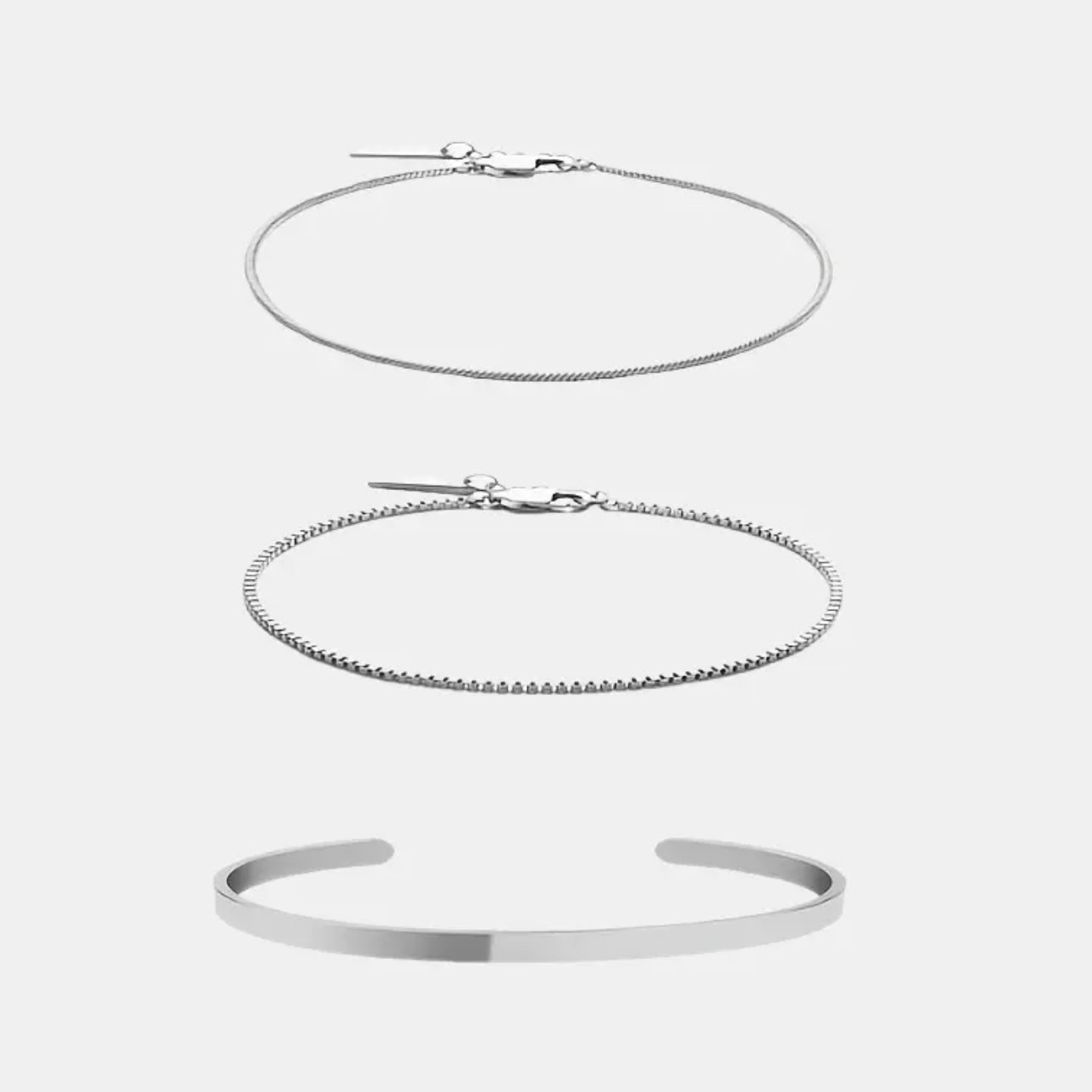 3pcs Fashionable Stacking Bracelet Set