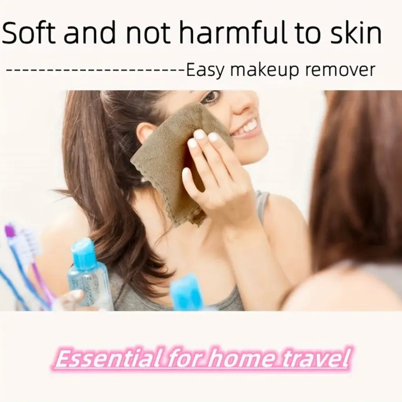 Zenora Reusable Microfiber Makeup Remover Towels – 10 Pack