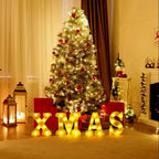 Zenora 4pcs Festive LED XMAS Letter Signs