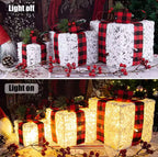 Zenora Christmas Glow Gift Box Set – 3 Piece Metal Light