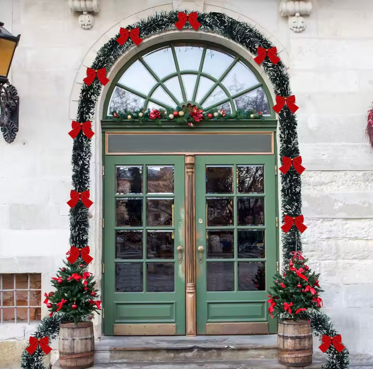 Zenora Artificial Christmas Garland with Bowknot