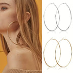 Loro 3-Pair Wide Hoop Earring Set