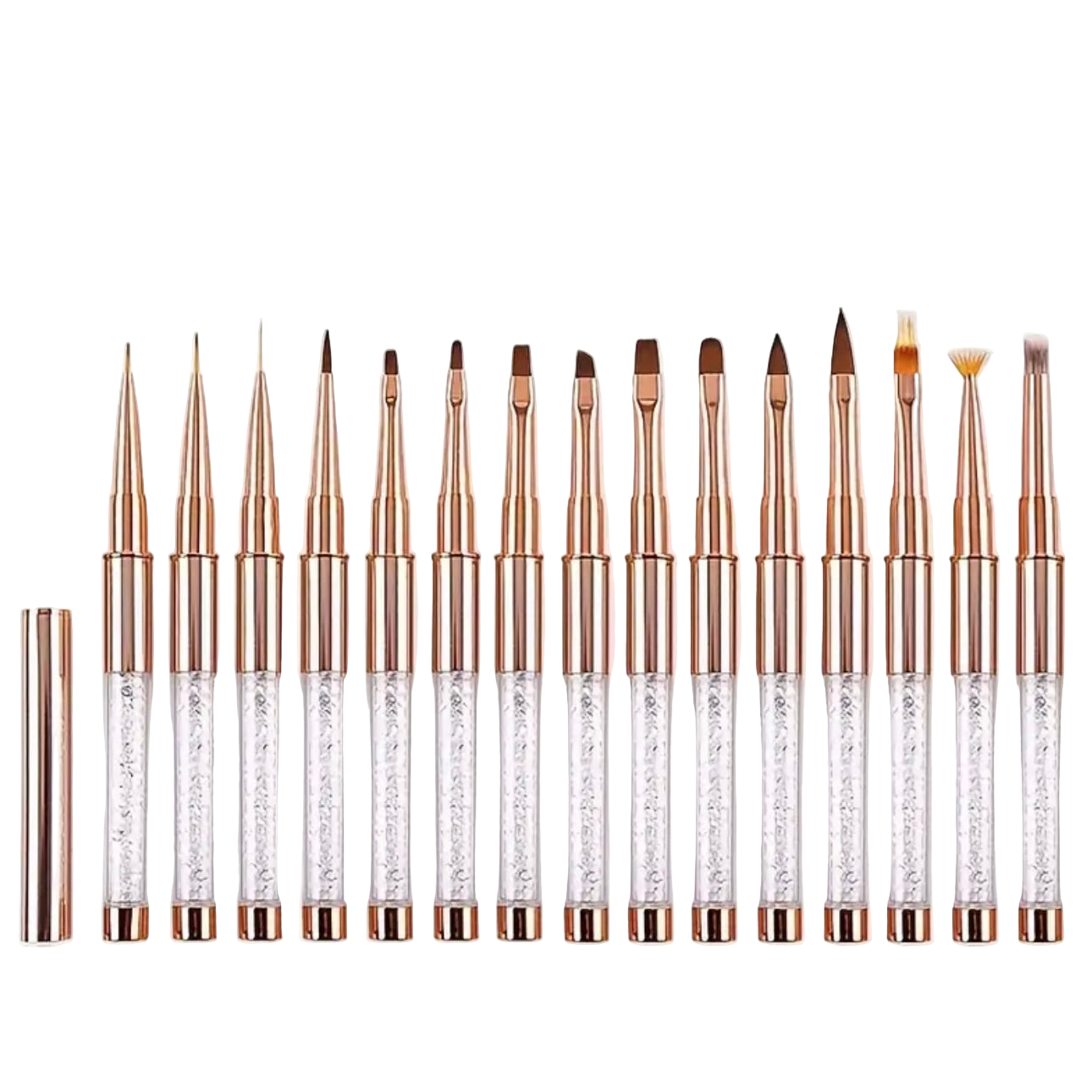 Zenora 15-Piece Professional Nail Art Brush Set