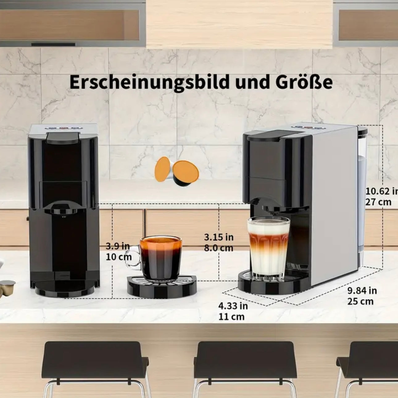 Zenora 4-in-1 Single Serve Capsule Coffee Maker