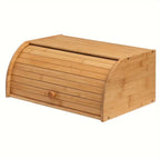 Zenora Bamboo Bread Box – Large Capacity Moisture-Proof Storage