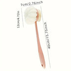 Zenora 2-in-1 Long-Handled Body Brush & Loofah