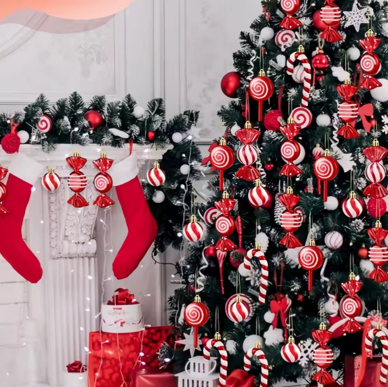 Zenora 30pcs Christmas Candy Hanging Ornaments