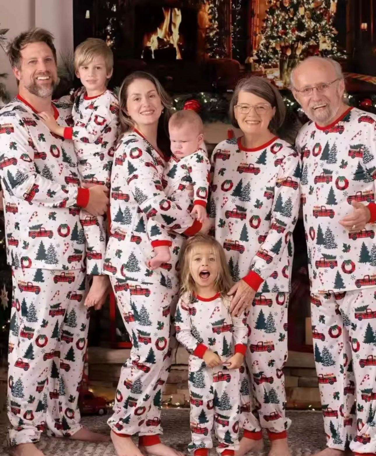 Zenora Christmas Family Matching Pajama Set (Adults, Kids, Baby & Dog)