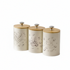 Zenora 3-Piece Bamboo Storage Jar Set