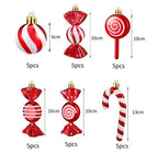 Zenora 30pcs Christmas Candy Hanging Ornaments