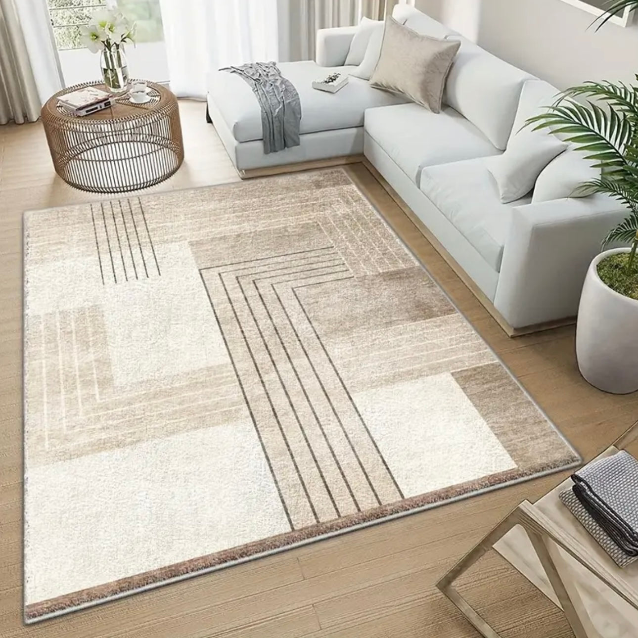 Zenora Seven Deer Velvet Area Mat