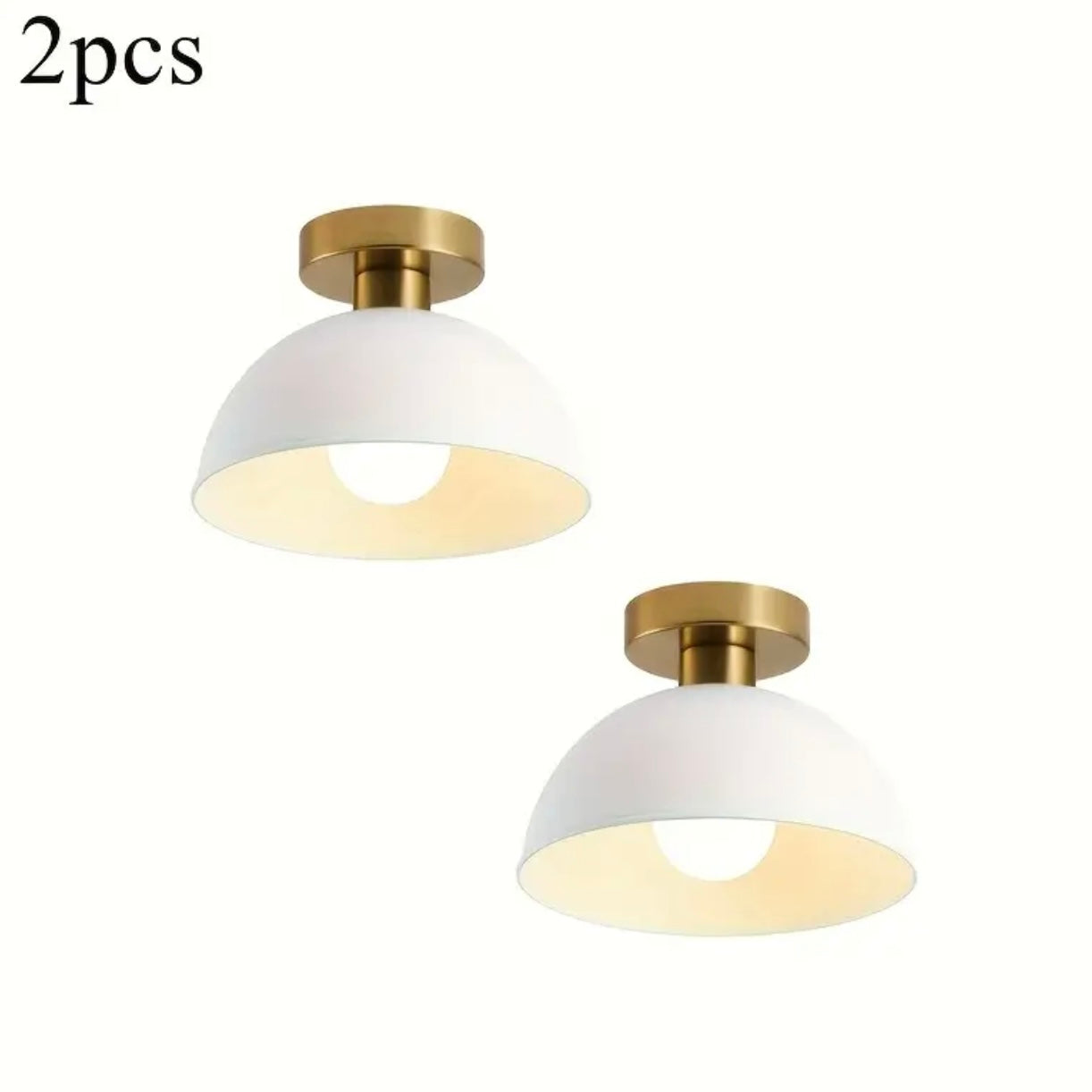 Modern Nordic White & Gold Ceiling Light Fixture