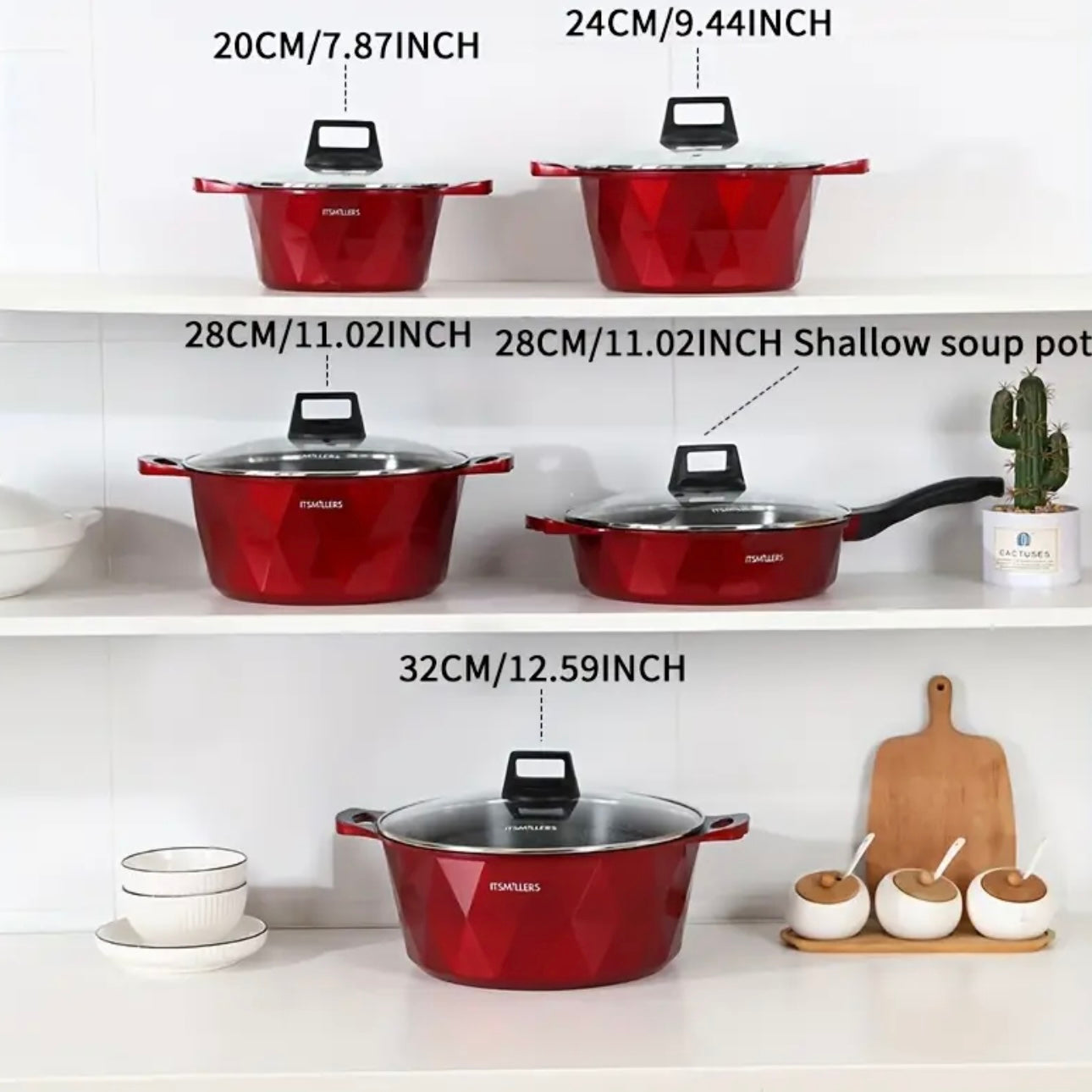 Zenora Multi-Piece Ceramic-Coated Cookware Set
