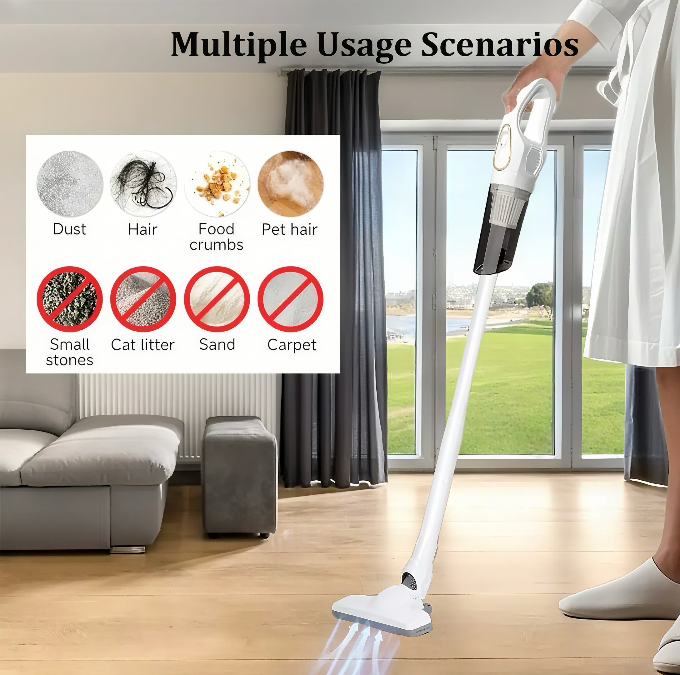 Zenora 3-in-1 Cordless Vacuum Cleaner