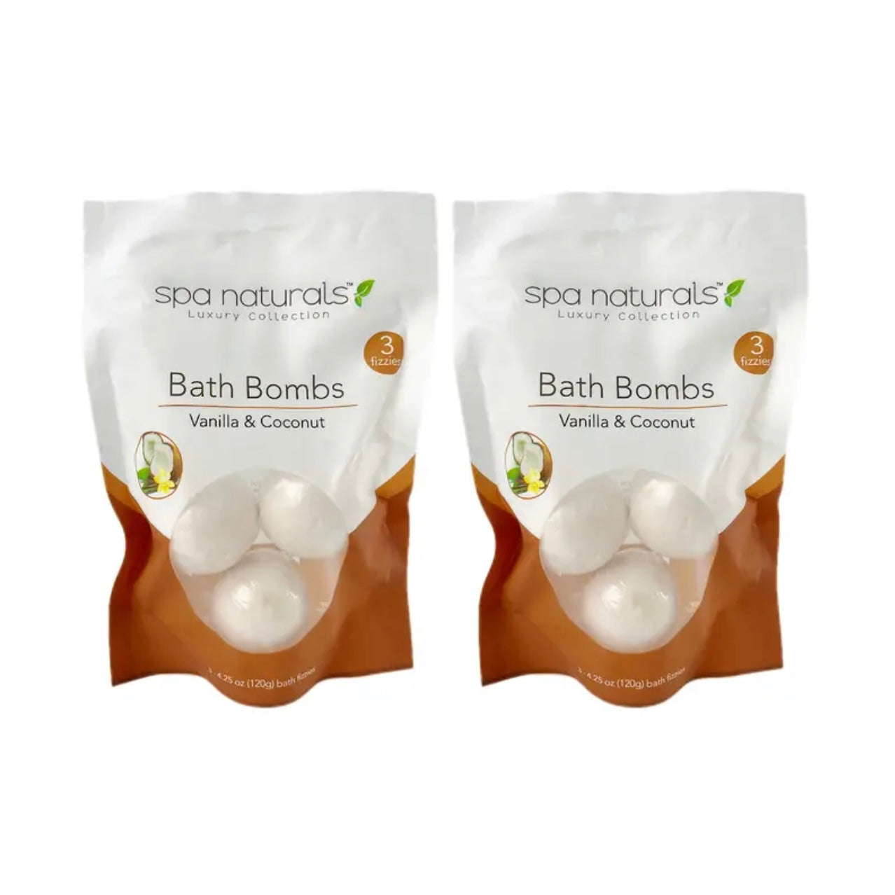 Zenora 3-Pack Vanilla & Coconut Bath Bomb Set