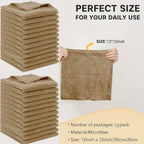 Zenora Reusable Microfiber Makeup Remover Towels – 10 Pack