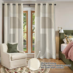 Zenora 2-Piece Modern Geometric Blackout Curtains